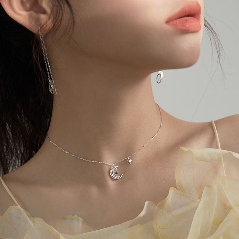 Thời trang mới vòng cổ cho nữ mặt trăng sao vòng cổ