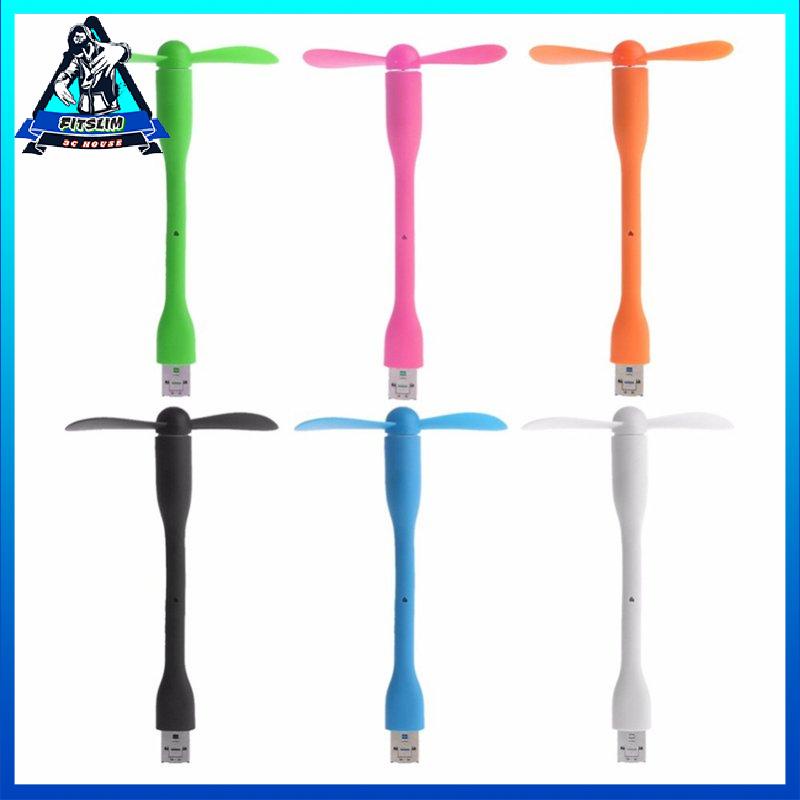 [Fitslim] Flexible Mini Usb Fan Portable Detachable Cooling Fan For Pc Power Bank