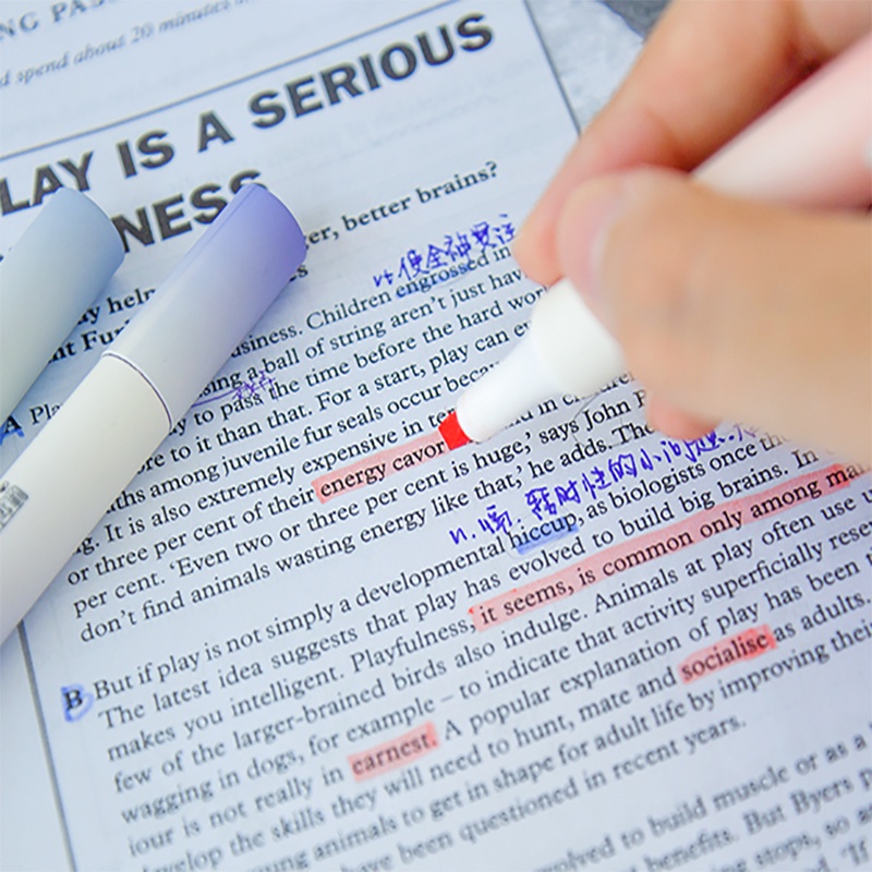 Hộp 4 Bút Đánh Dấu Màu Sắc Gradient Dành Cho Học Sinh