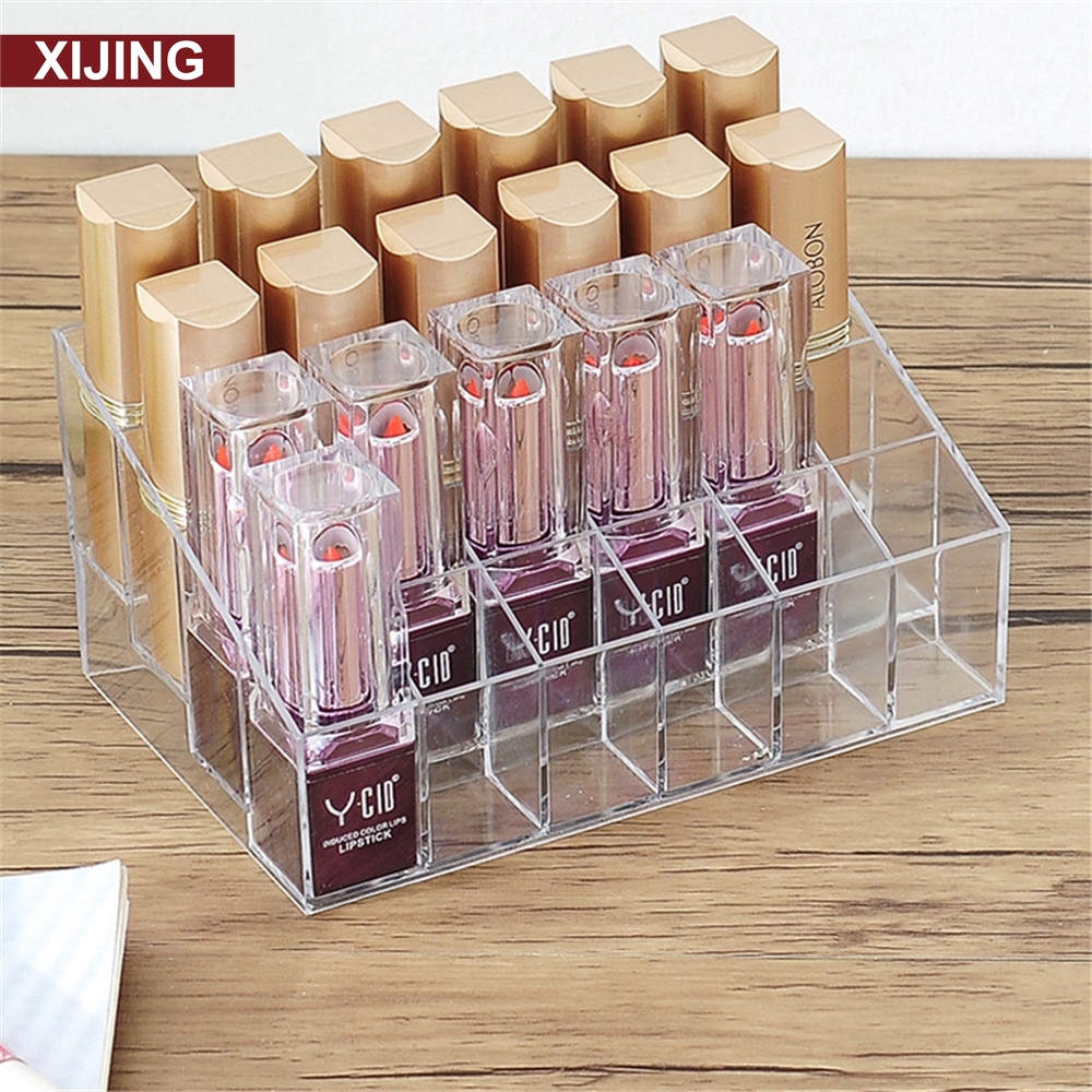 Khay đựng son môi 24 ngăn trong suốt tiện lợi