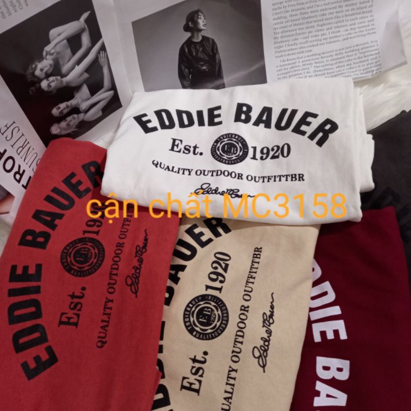Áo phông 3158,áo thun tay lỡ from rộng chất cottong in hình chữ EDDIEBAUER | BigBuy360 - bigbuy360.vn