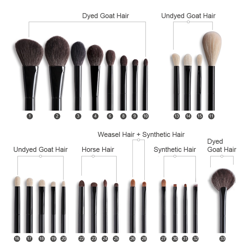 Bộ 28 Cọ Trang Điểm Chuyên Nghiệp OVW DLH