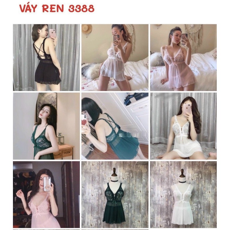 8/3 Váy ngủ voan kèm chip đùi lưng thời trang - hàng cao cấp | BigBuy360 - bigbuy360.vn