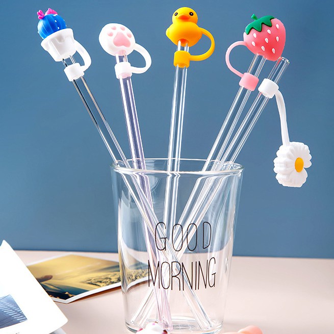 Vỏ Bọc Ống Hút Bằng Silicon Chống Bụi Bảo Vệ Môi Trường Cho Bé