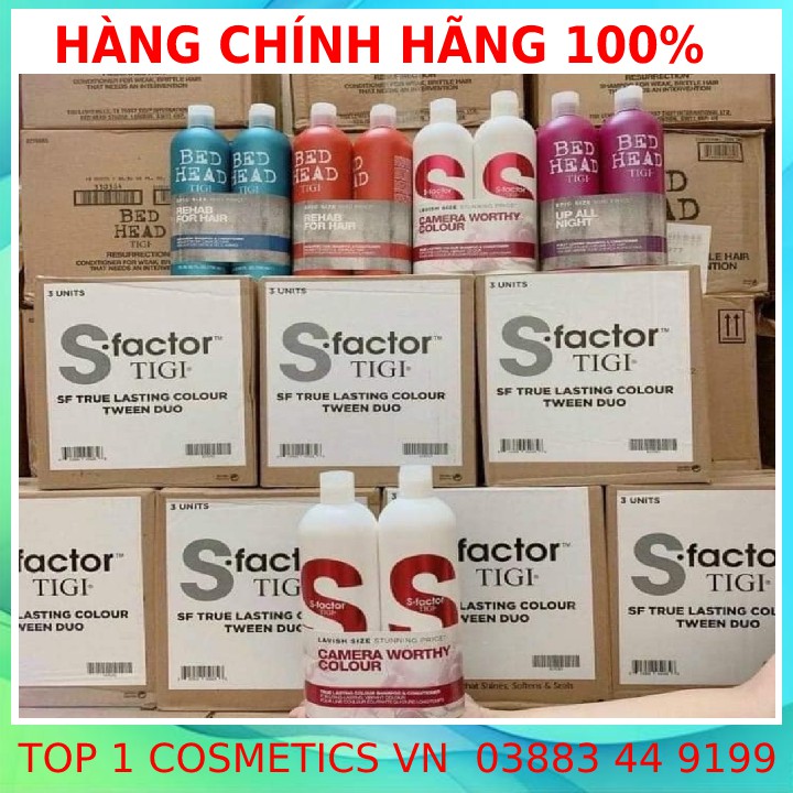 [FREESHIP] Cặp Dầu Gội Xả TiGi S Trắng Phục Hồi Tóc Hư Tổn Cấp Độ 3 Siêu Mượt Và Giữ Màu Tóc [ Tặng Tinh Dầu Dưỡng]