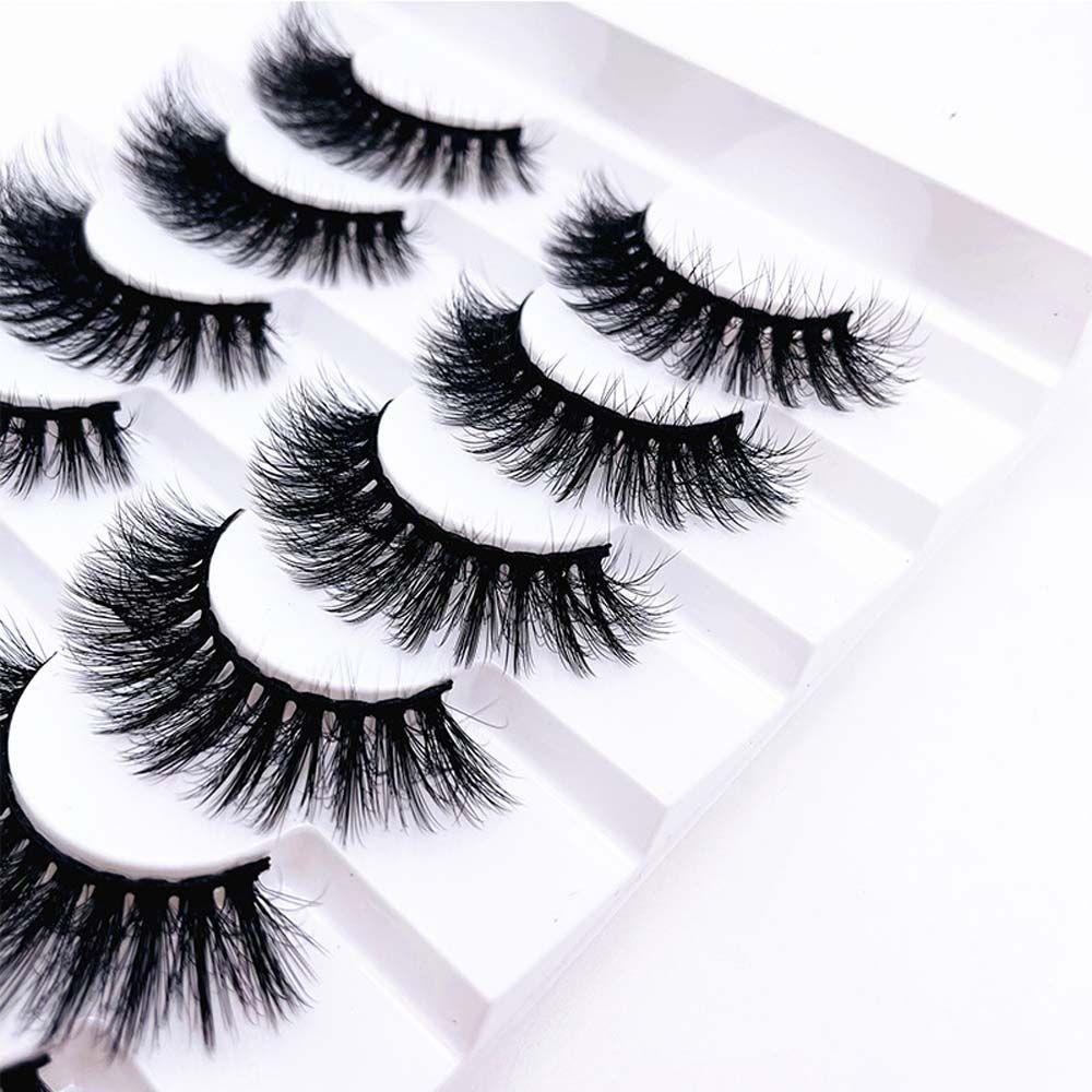 MOCHO Set 8 Cặp Lông Mi Giả 3D Tự Nhiên Thời Trang