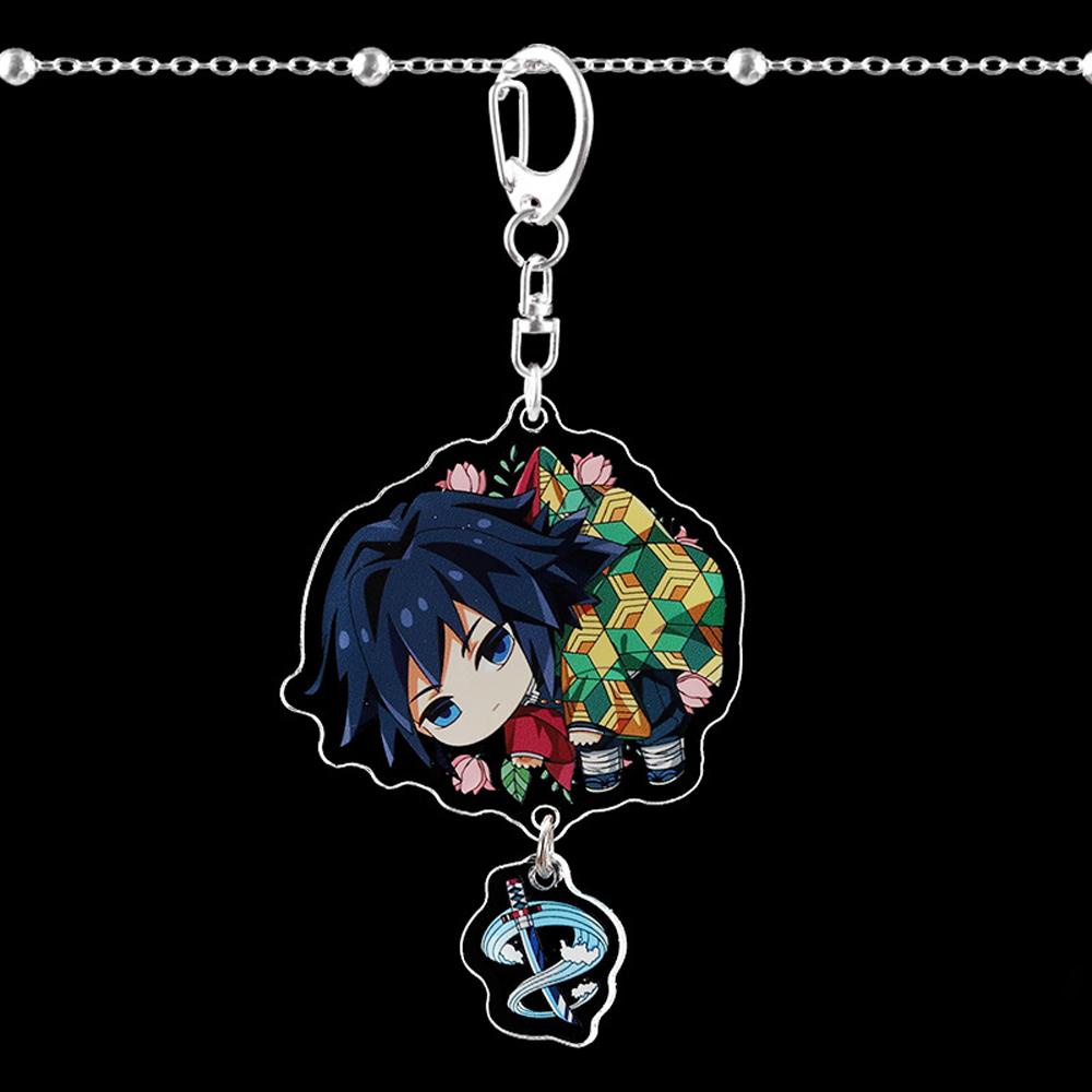 Móc Chìa Khóa Bằng Acrylic Hình Tanjirou Demon Slayer 15H Độc Đáo