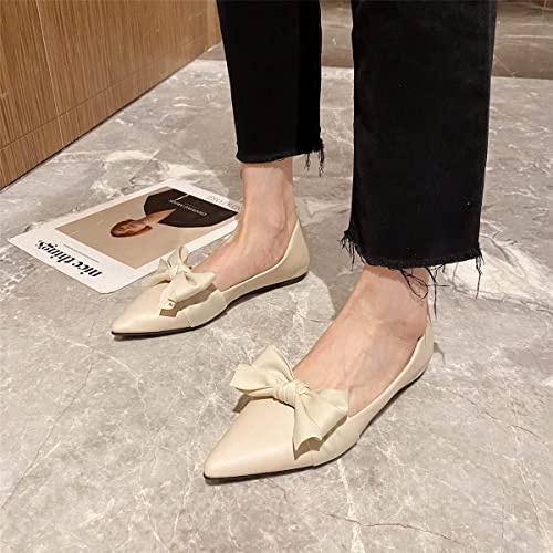 Giày Búp Bê Nữ Nơ To Mũi Nhọn Xinh Xắn A82