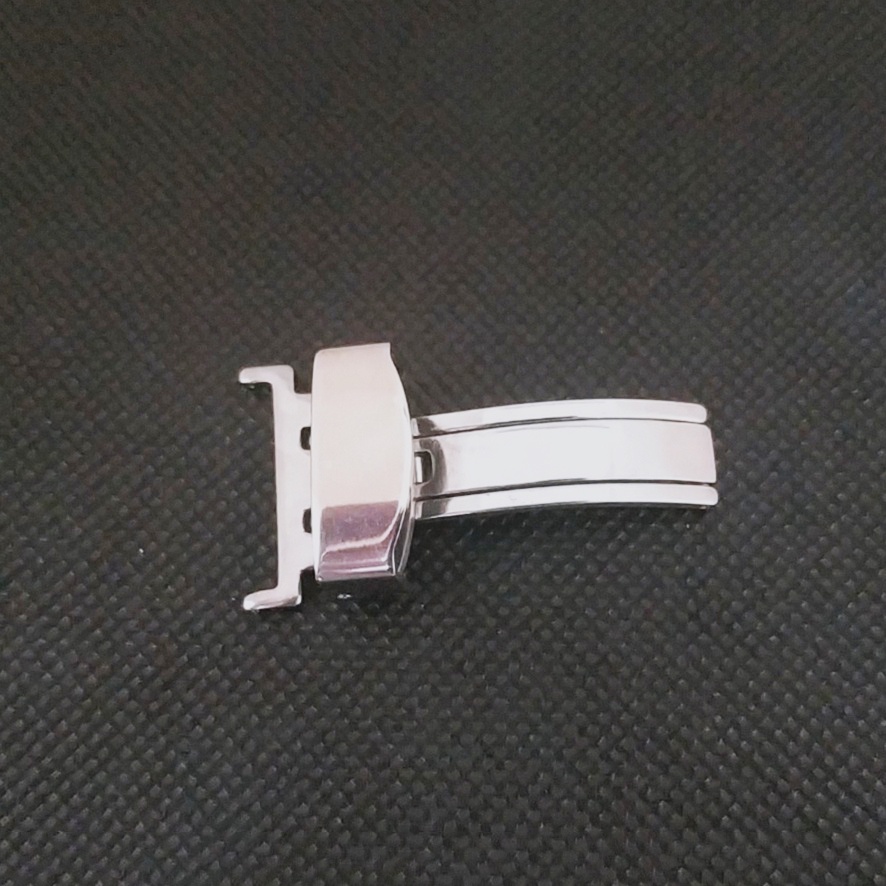 Khóa bướm đồng hồ gập 1 bên phù hợp tay nhỏ màu trắng NHIỀU SIZE