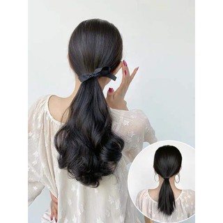 Tóc giả nữ cột xoăn ngắn, tóc buộc ngắn