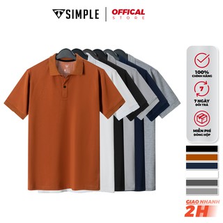 Áo Polo Nam cổ bẻ TSIMPLE thun basic cộc tay vải cá sấu cotton phong cách trẻ trung chuẩn form nhiều màu