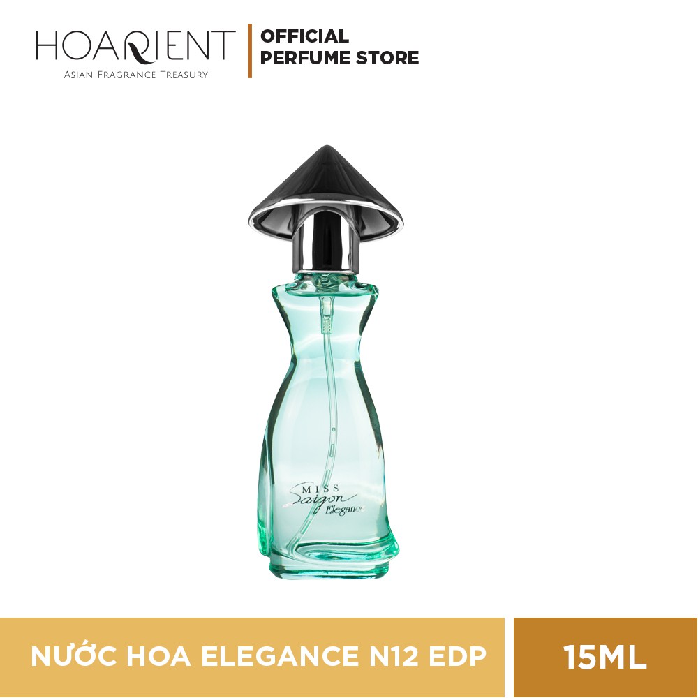 Nước Hoa nữ Miss Saigon Elegance EDP N12 15ml - HỘP MÀU XANH LÁ