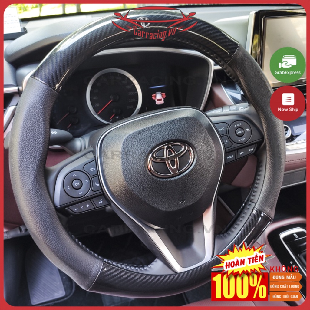 Bọc Vô Lăng Xe Ô Tô CARRACING BOC VO LANG Vân Carbon Cao Cấp Chống Trơn Chống Trượt - Phụ Kiện Đồ Chơi Ô TÔ - Xe Hơi | BigBuy360 - bigbuy360.vn