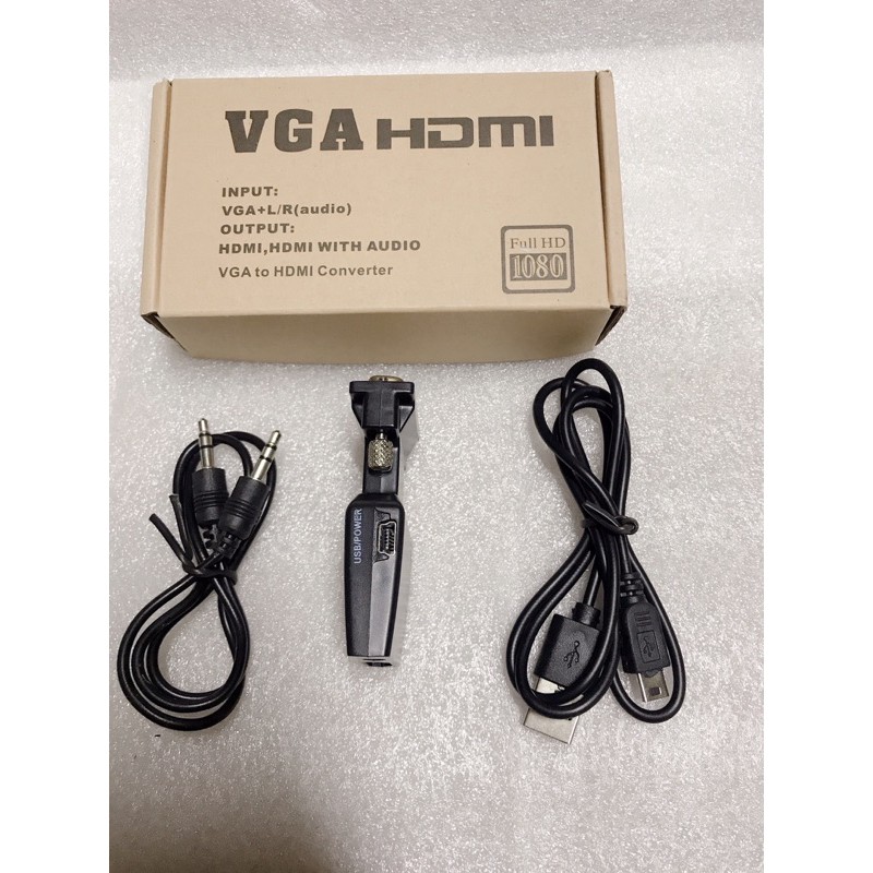 Đầu chuyển đổi tín hiệu Vga sang hdmi có âm thanh chất lượng cao,giá rẻ,tín hiệu tốt