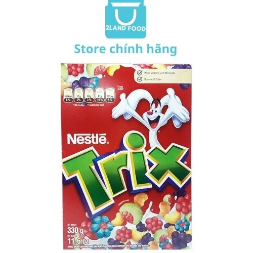 Bánh / Ngũ Cốc Ăn Sáng Nestlé Trix (6 vị trái cây) - Hộp 330g - Ngũ Cốc Trẻ Em Giàu Dinh Dưỡng, Thơm Ngon