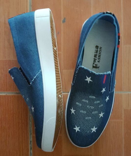 Giày lười jean nam hàng nhập | BigBuy360 - bigbuy360.vn