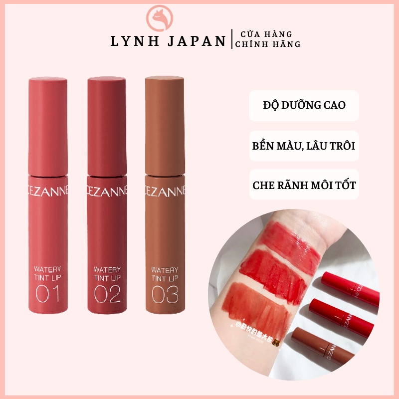 Son Tint Lì Cezanne Watery Lip Tint Nhật Bản