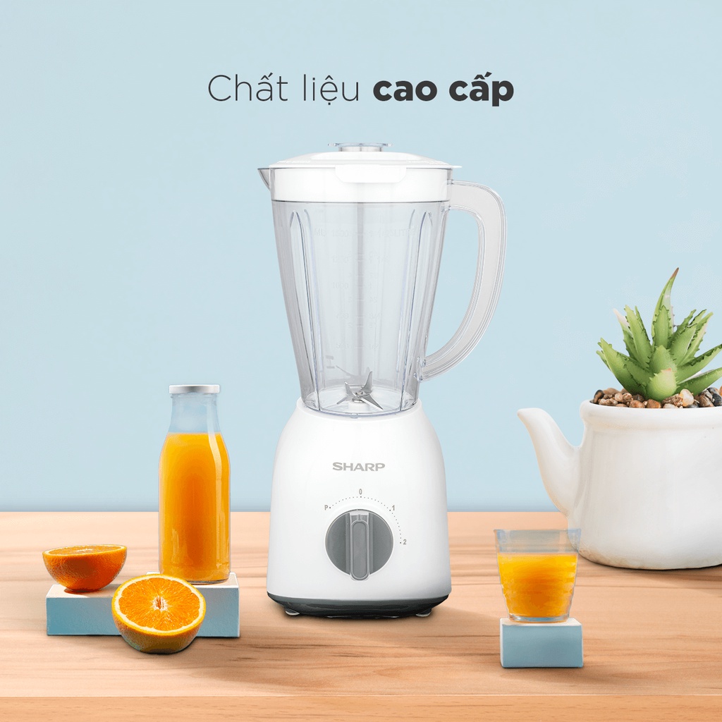 EM-S154PV-WH | Máy Xay Sinh Tố Sharp EM-S154PV-WH 1.5L