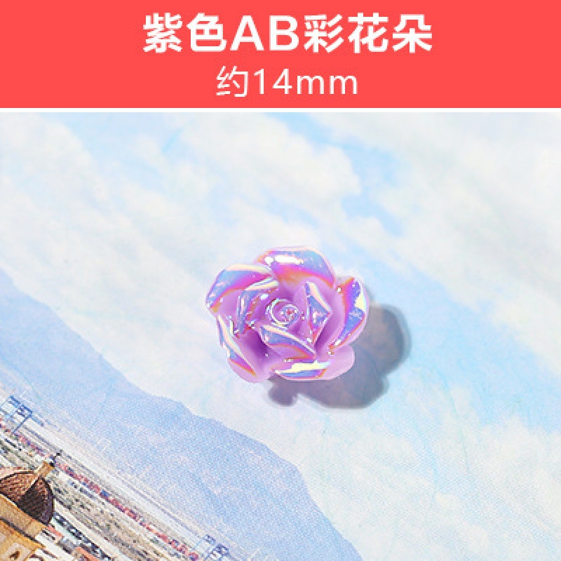 Set 10 phụ kiện hoa hồng nhựa nhiều màu thủ công cho nữ