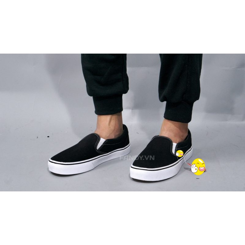 Giày thể thao Zan lười đen - TẶNG KÈM HỘP + VỚ HÀN | BigBuy360 - bigbuy360.vn