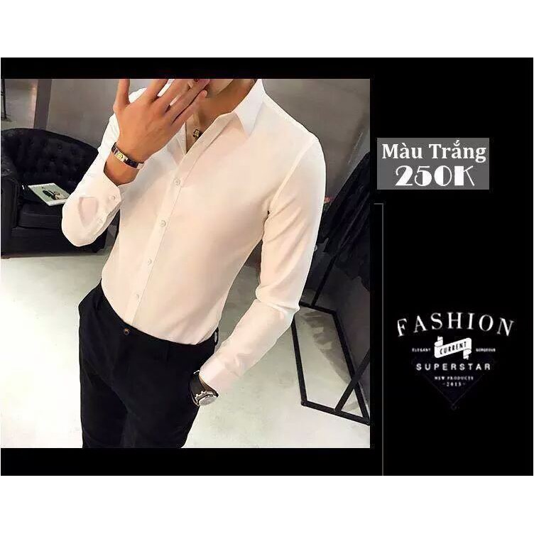 Áo sơ mi trắng nam, áo trắng đôi chất ko đẹp trả hàng-&gt;&gt;