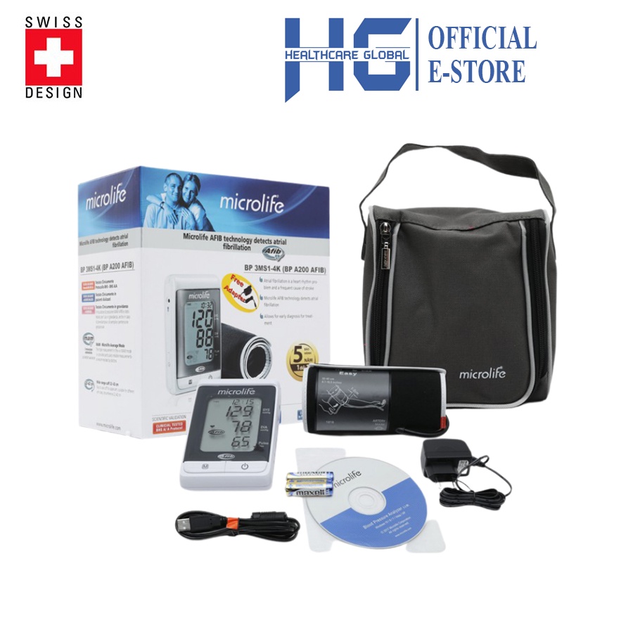 Máy Đo Huyết Áp Bắp Tay Microlife BP A200 | Công Nghệ Afib - Kết Nối Với Máy Tính