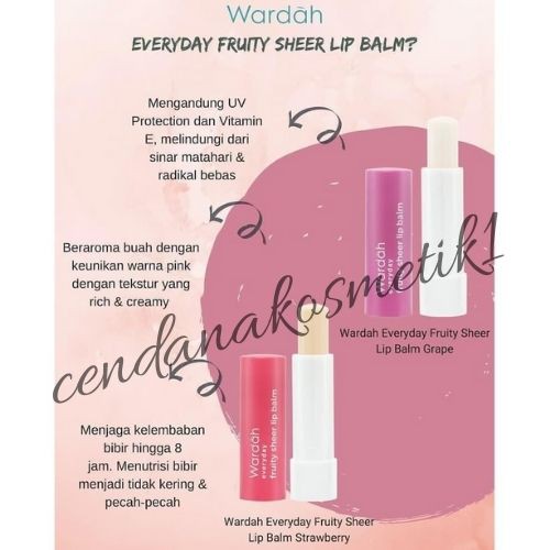 (Hàng Mới Về) Son Dưỡng Môi Wardah Everyday Hương Trái Cây | BigBuy360 - bigbuy360.vn