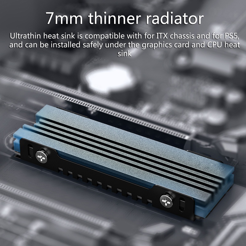 Bộ Tản Nhiệt Bằng Nhôm zzz 007 Cho M 2 SSD PC NVME 2280