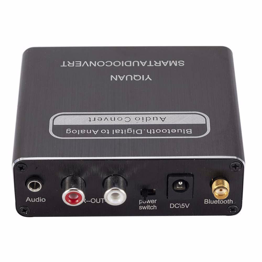 [COD] Audio Audio Converter 3.5mm Jack Bluetooth Audio Receiver Digital to Analog Converter Bluetooth 5.0 Toslink to Stereo Coaxial Stereo Optical Fiber Wireless receiving Audio Adapter/Multicolor