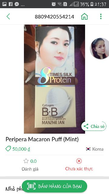 KEM NỀN TRẮNG DA BB CREAM MANZHILIAN