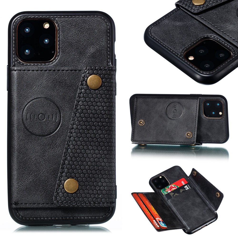 Ốp Điện Thoại Da PU Có Ngăn Đựng Thẻ Và Giá Đỡ Cho iPhone 11 12 13 14 Pro Max 11 12 13 14 Plus
