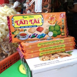 Set 5 Kẹo dừa Tấn Tài Bến Tre | 5 x 390g | HSD: 12 Tháng kể từ NSX