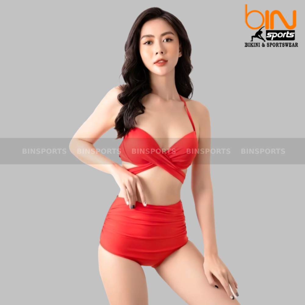 Bikini Nữ Hai Mảnh Cạp Cao Freesize Bin Sports BHV019