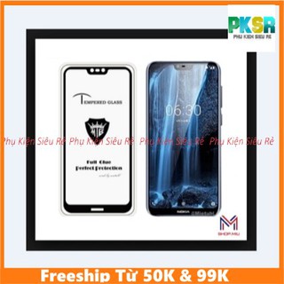 Kính Cường Lực Nokia X6 / Nokia 6.1 Plus 2018 full màn, full keo không chấm li ty