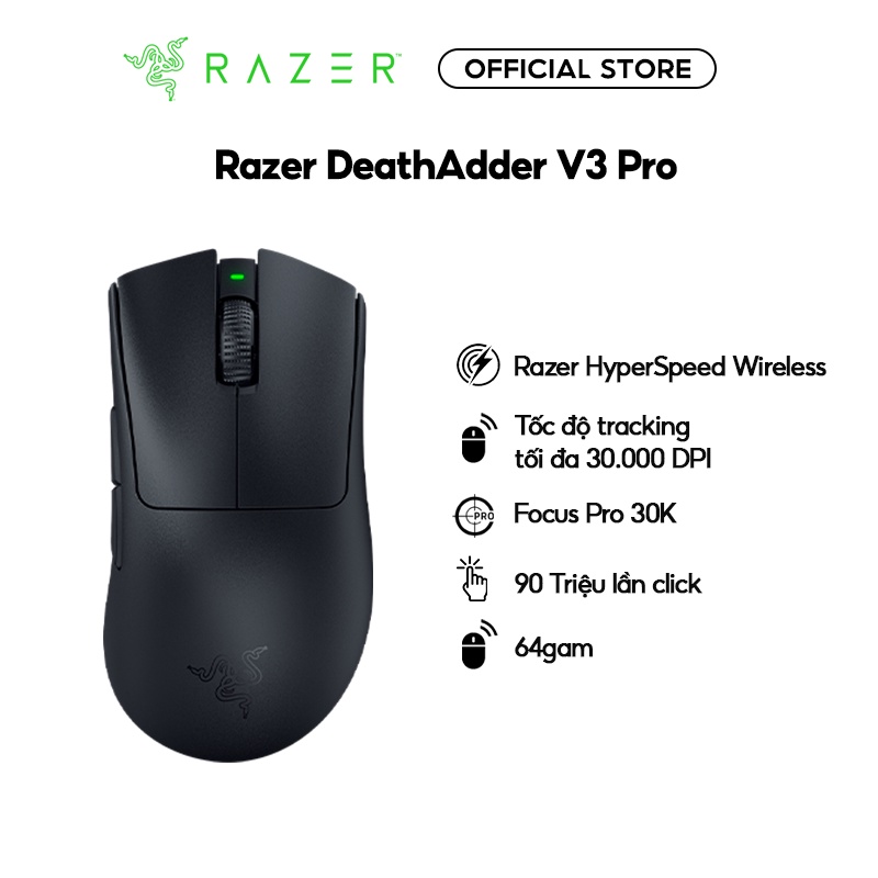 Chuột không dây Razer DeathAdder V3 Pro-Ergonomic Wireless Gaming Mouse_RZ01-04630100-R3A1