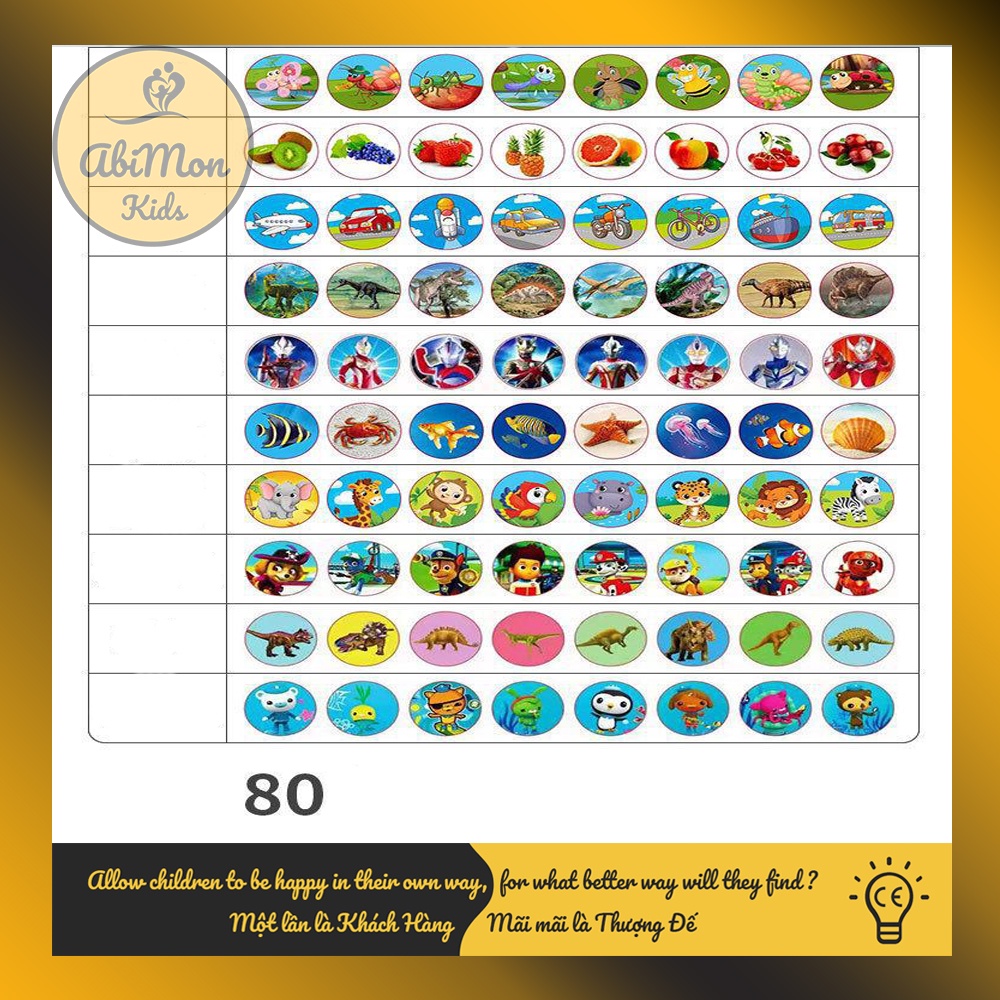 Đèn Pin Chiếu Hình Cho Bé (80 hình) ☘️ Montessori cao cấp ✨ (Đồ chơi Gỗ - Đồ chơi Giáo Dục - An toàn - Thông minh)