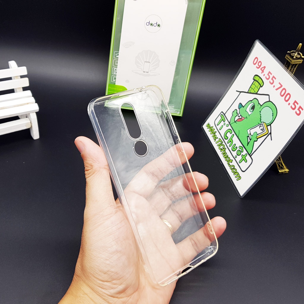 [Ảnh Thật] Ốp lưng Nokia 5.1 Plus/ X5 Dẻo Trong Suốt Chính Hãng DADA