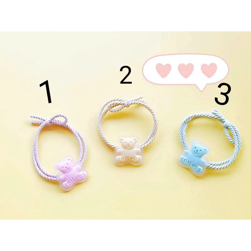 Dây cột tóc cao su co giãn hình thú, trái cây dễ thương ngọt ngào dành cho nữ