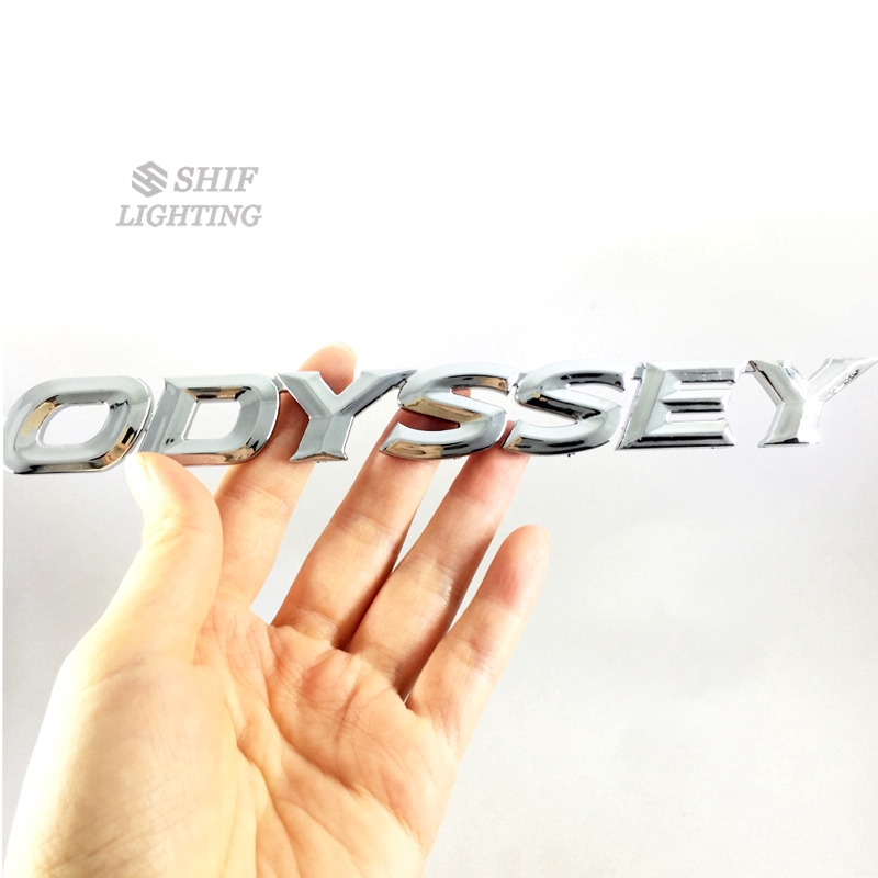 Miếng dán hình chữ ODYSSEY bằng ABS mạ crom trang trí xe hơi HONDA ODYSSEY