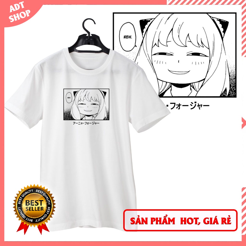 Áo thun Spy X Family Anya Face "Heh" Anime mẫu mới cực HOT giá siêu rẻ