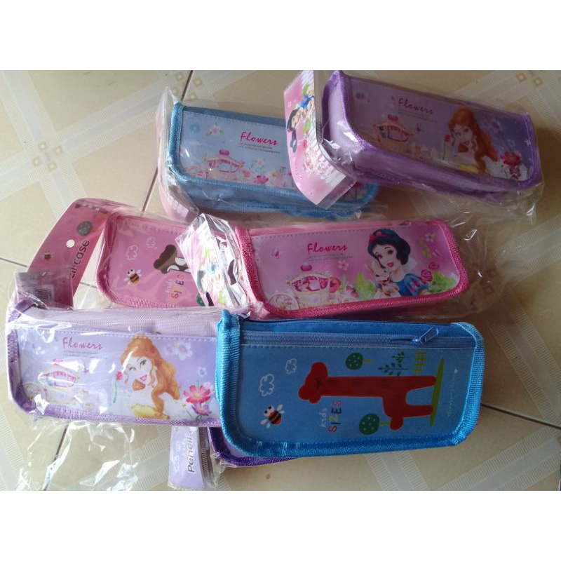 Hộp bút vải 2 ngăn cho bé trai và bé gái