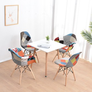 Ghế eames thổ cẩm không tay