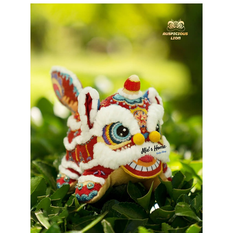 Bộ Kit Gói Dụng cụ tự thêu Lân Sư Tử May Mắn DIY nguyên liệu bạn thêu thủ công túi thơm Trung Thu Đoàn Viên Mie Handmade