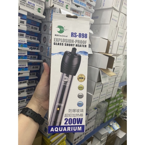 Cây sưởi ấm hồ cá RS Electrical - Cây Sưởi Hồ Cá Inox RS-898 An Toàn, Hiệu Quả