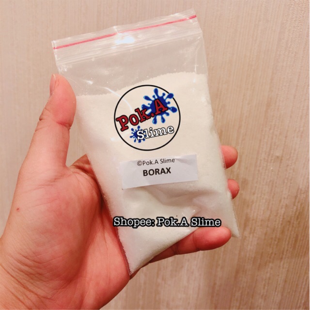 Pokaslime Borax mỹ 30gr, 100gr (dùng để pha dd làm đông slime) - nguyên liệu làm slime