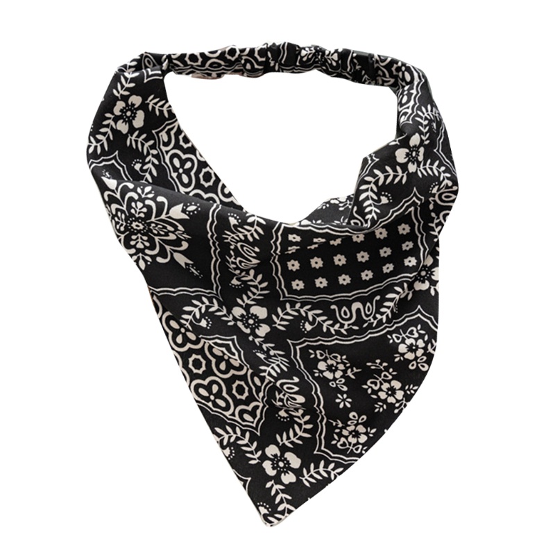 Khăn Choàng Cổ Co Giãn In Họa Tiết Hoa Phong Cách Vintage