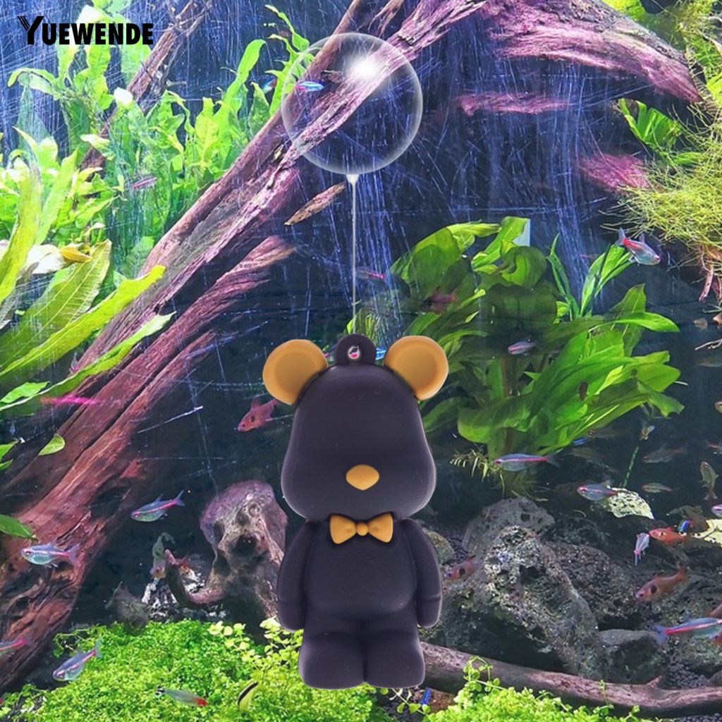 Yue.z Đồ trang trí Tượng Gấu Nổi Trang Trí Bể Cá Thu Nhỏ