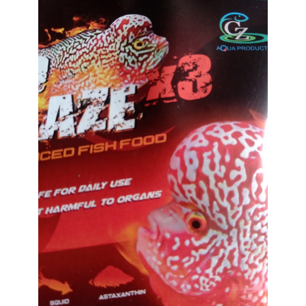  Thức ăn siêu kích màu x 3 cho cá la hán khỉ đỏ của thái red blaze