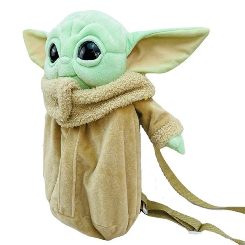 Ba Lô Đi Học Hình Búp Bê Yoda Nhồi Bông Dễ Thương Cho Bé Mẫu Giáo