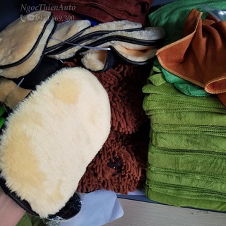 Găng tay rửa xe ô tô lông cừu – mẫu 1